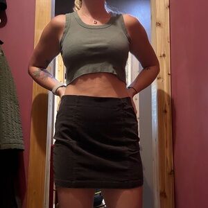 Blush Black Mini Skirt